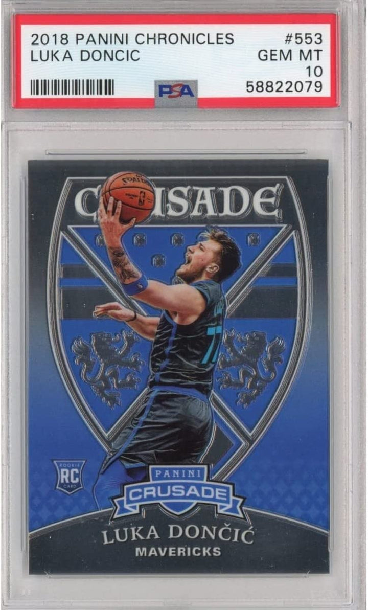 Graded 2018-19 Panini Chronicles Luka Doncic #553 Crusade Rookie RC C