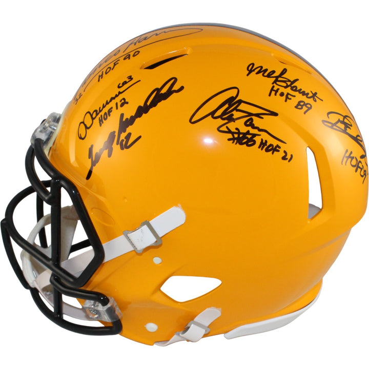 Pittsburgh Steelers Autographed HOF Pro Helmet Franco Bradshaw +12 Beckett 54604