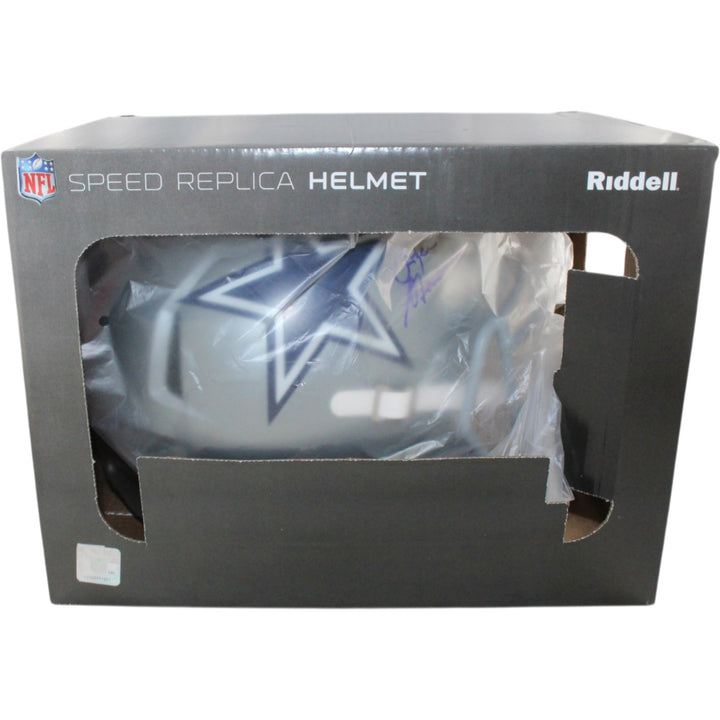Roger Staubach Autographed Dallas Cowboys F/S TB Helmet Beckett Witness 55147