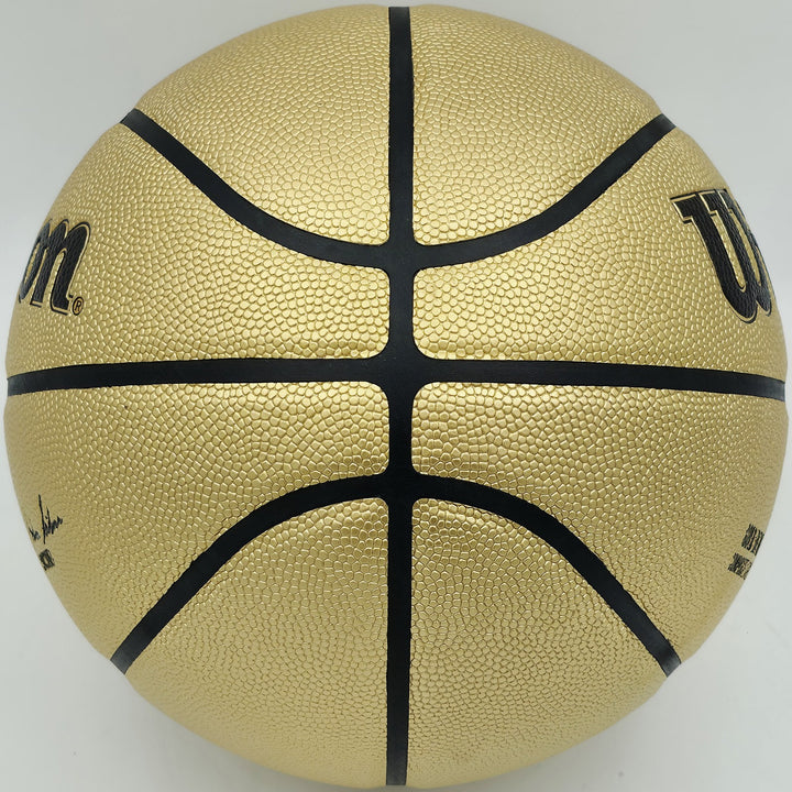 Allen Iverson Auto Gold Edition Logo Basketball 76ers Beckett Witness