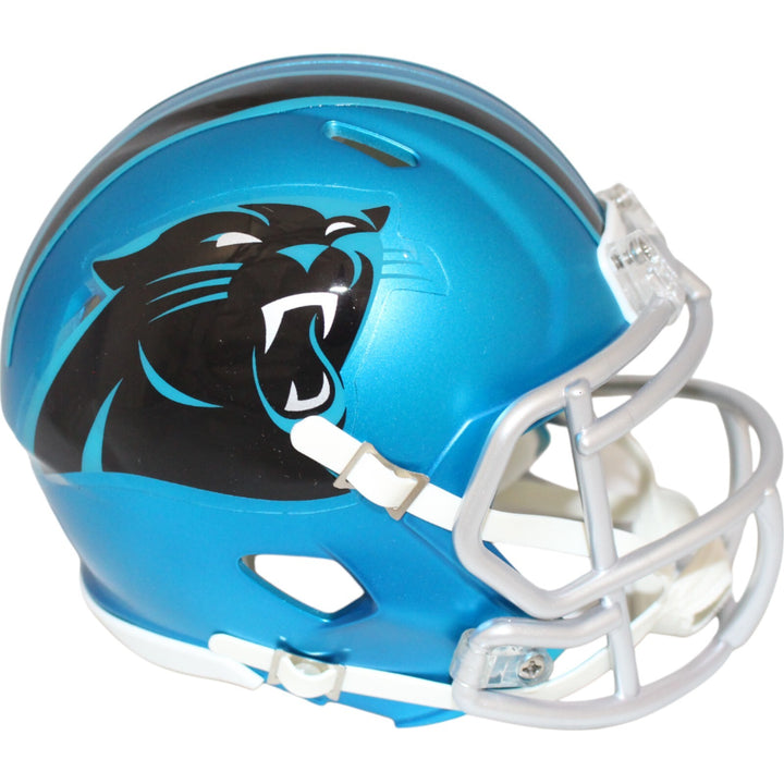 Carolina Panthers Blaze NFL Riddell Mini Helmet 32301