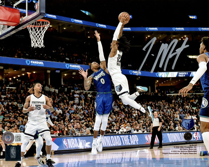 Ja Morant Autographed Signed 8x10 Photo Memphis Grizzlies Beckett BAS QR
