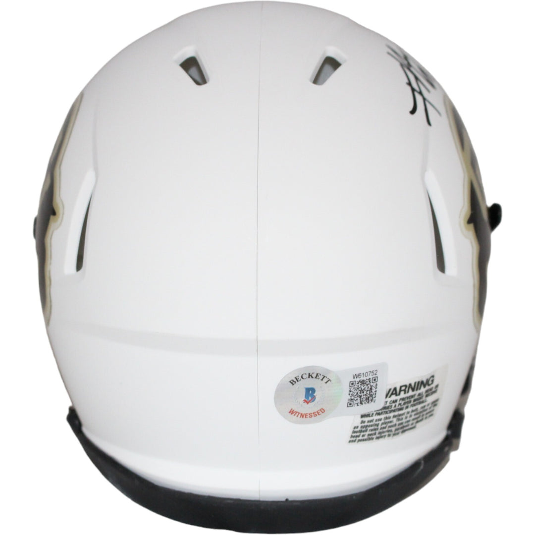 Jimmy Horn Jr. Signed Colorado Buffalos White Mini Helmet Beckett 42409