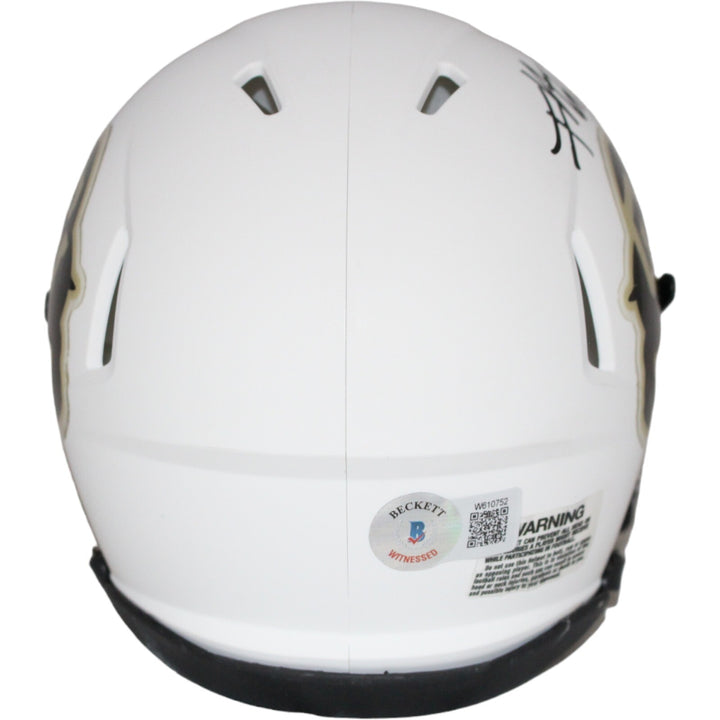 Jimmy Horn Jr. Signed Colorado Buffalos White Mini Helmet Beckett 42409