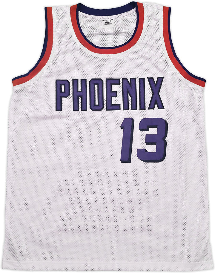 Phoenix Suns Steve Nash Autographed Signed White Stat Jersey Beckett Wit