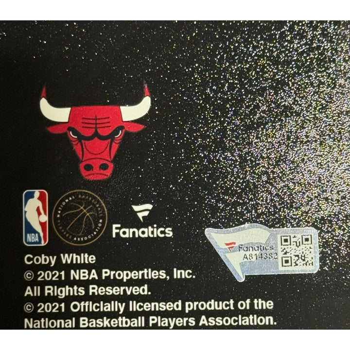Coby White Autographed/Signed Chicago Bulls 11x14 Photo Fanatics 54386