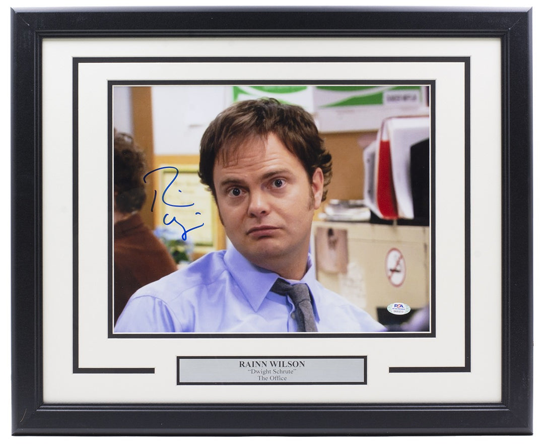 Rainn Wilson Signed Framed The Office 11x14 Photo Dwight Schrute as Jim PSA