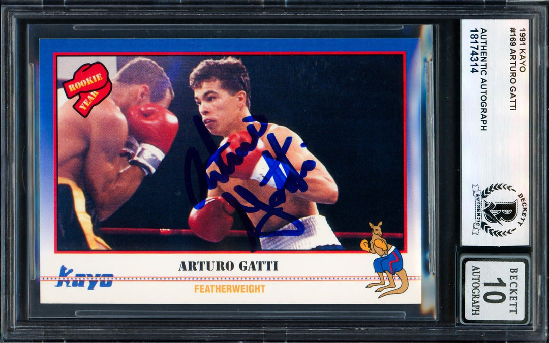 Arturo Gatti Signed 1991 Kayo RC 169 Auto GM 10 Beckett #18174314