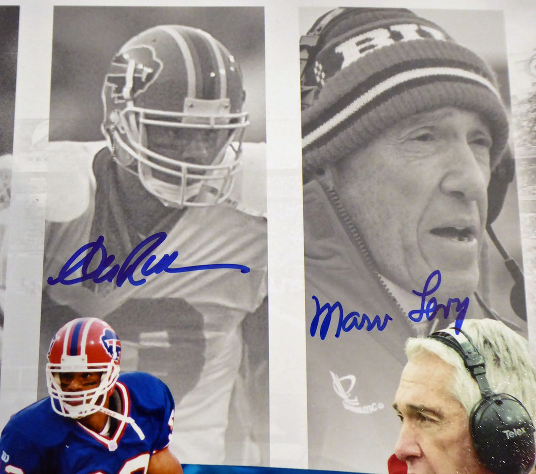 Bills Greats Auto 16x20 Photo 4 Sigs Jim Kelly, Thurman Thomas, Andre Reed BAS