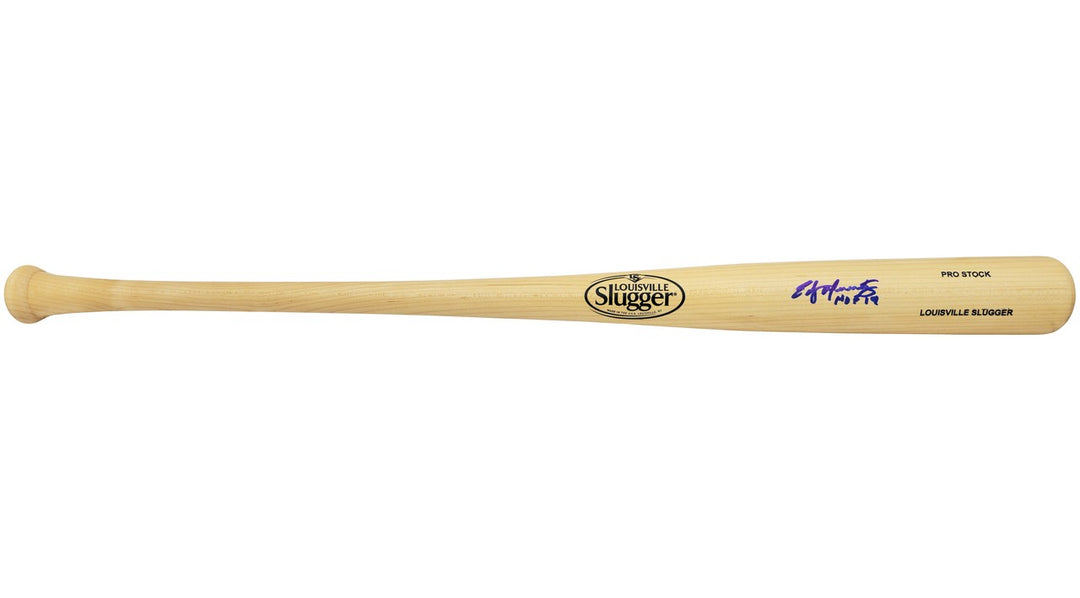 Edgar Martinez Auto Blonde L Slugger Pro Stock Baseball Bat Mariners HOF Beckett