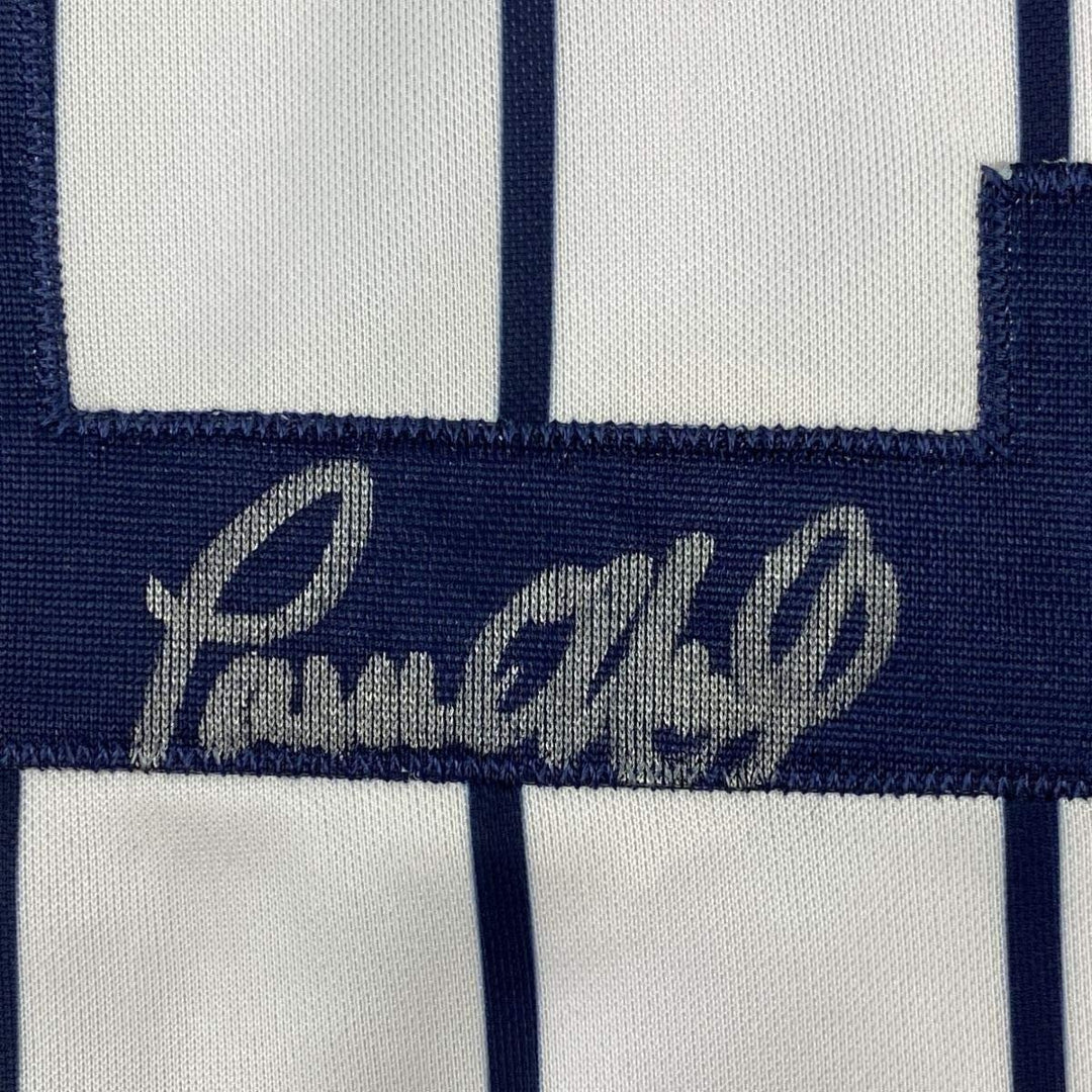 Framed Signed Paul O'Neill 35x39 New York Pinstripe Jersey JSA COA