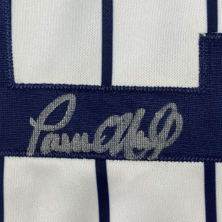 Framed Signed Paul O'Neill 35x39 New York Pinstripe Jersey JSA COA