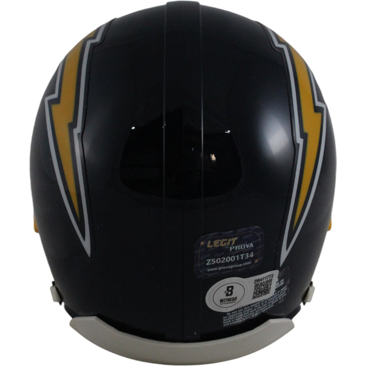 Dan Fouts Autographed San Diego Chargers TB 74-87 VSR4 Mini Helmet HOF BAS 49253