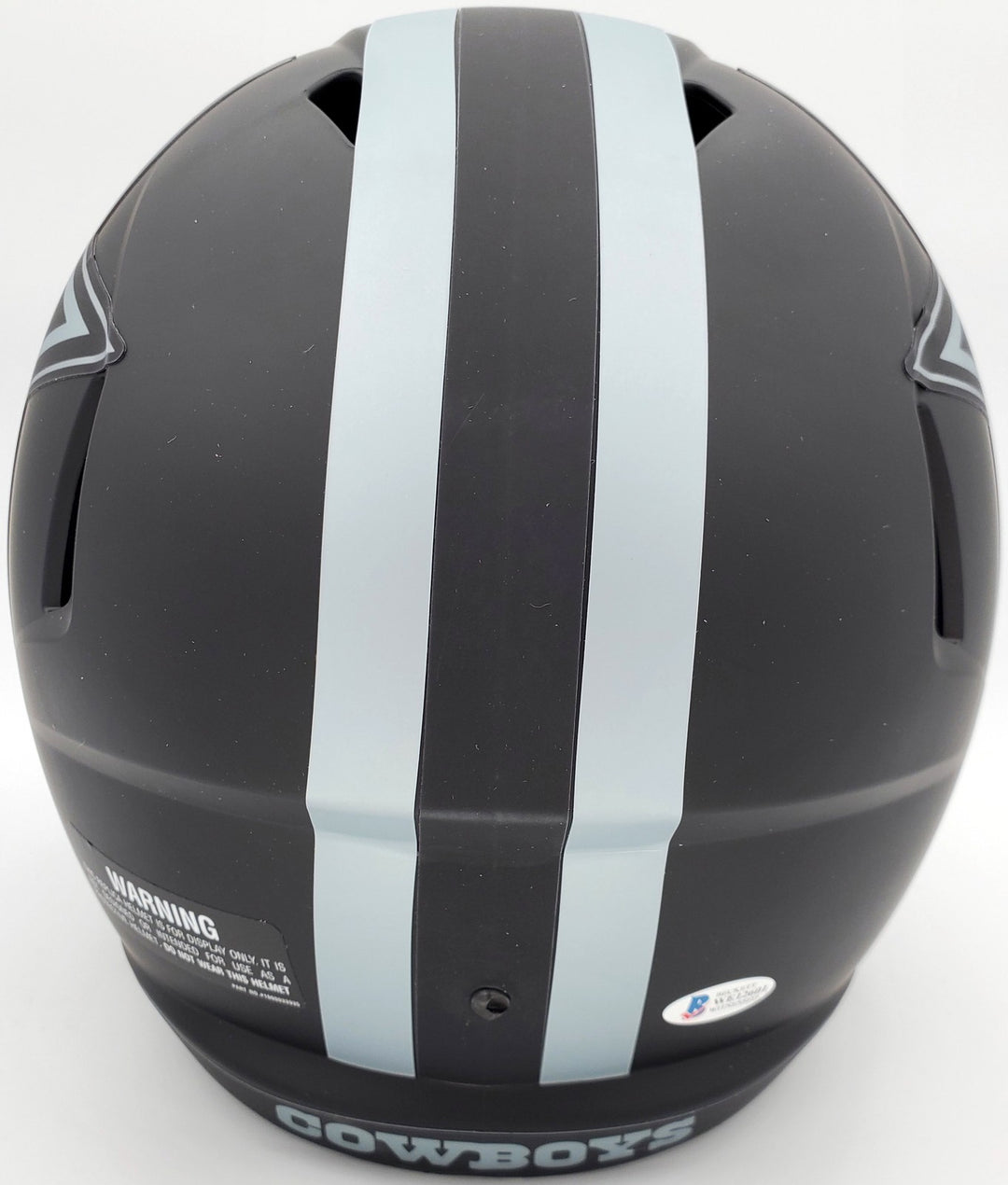 Roger Staubach Auto Eclipse Black Cowboys Full Size Speed Replica Helmet Beckett