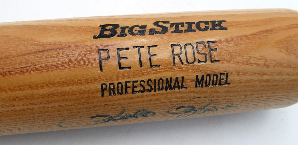 Pete Rose Signed Rawlings Adirondack Bat Cincinnati Reds Beckett #BV12114