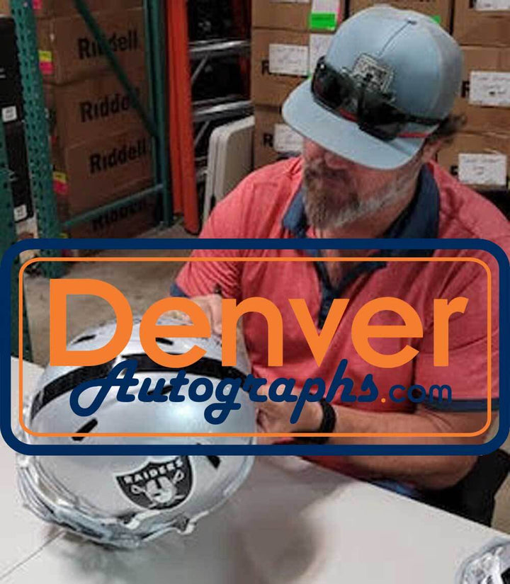 Shane Lechler Autographed Oakland Raiders F/S Speed Helmet BAS 34365