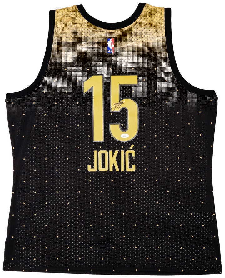 Nuggets Nikola Jokic Auto Black Mitchell Ness HWC Swingman 16 ASG Jersey XL JSA