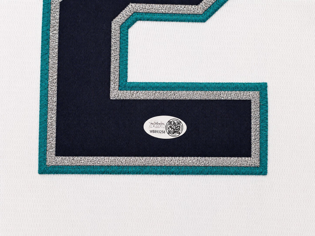 Seattle Mariners Bryan Woo Signed White Nike Jersey Size L JSA Witness
