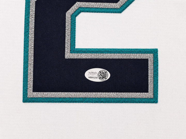 Seattle Mariners Bryan Woo Signed White Nike Jersey Size L JSA Witness