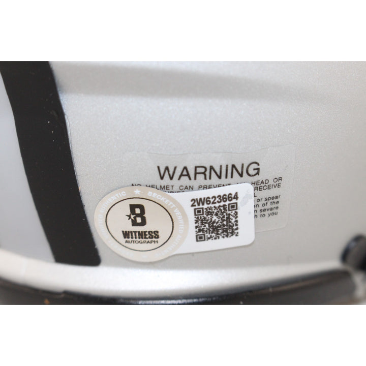 Emmitt Smith Autographed Dallas Cowboys Rave Mini Helmet HOF Beckett 53672