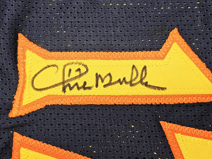 Warriors Chris Mullin, Tim Hardaway Mitch Richmond Auto Blue Jersey Run TMC BAS