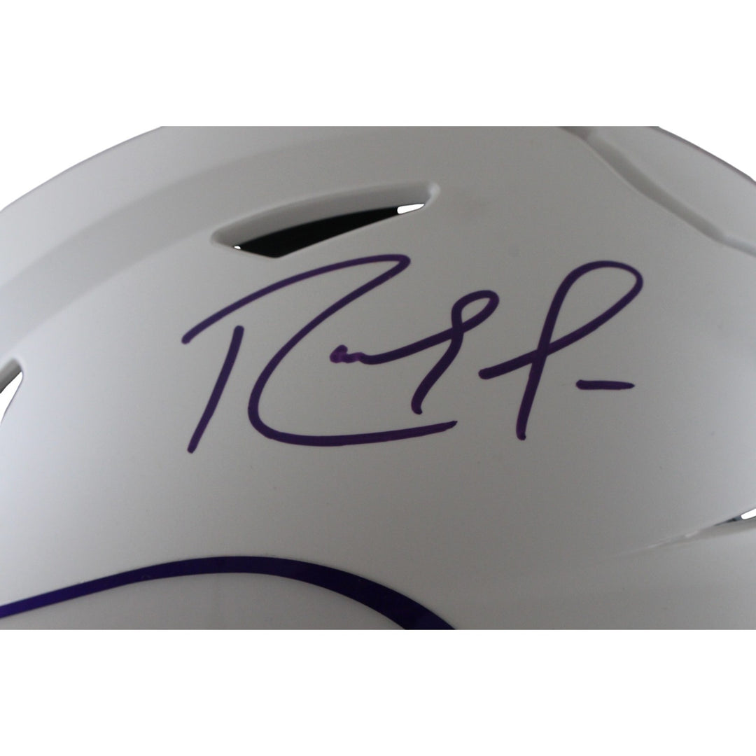 Randy Moss Autographed Minnesota Vikings SpeedFlex 24 Alt Helmet Beckett 56282
