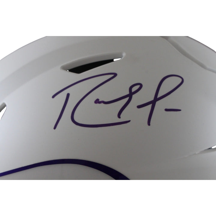 Randy Moss Autographed Minnesota Vikings SpeedFlex 24 Alt Helmet Beckett 56282