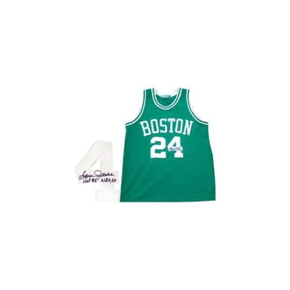 Sam Jones NBA 50 HOF 83 Autographed Boston Celtics Jersey