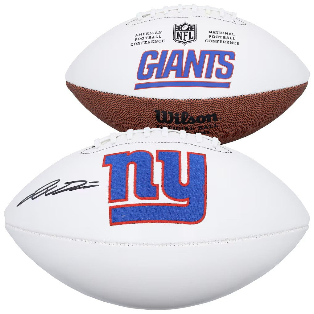 Jaxson Dart Signed New York Giants Logo Football Fanatics