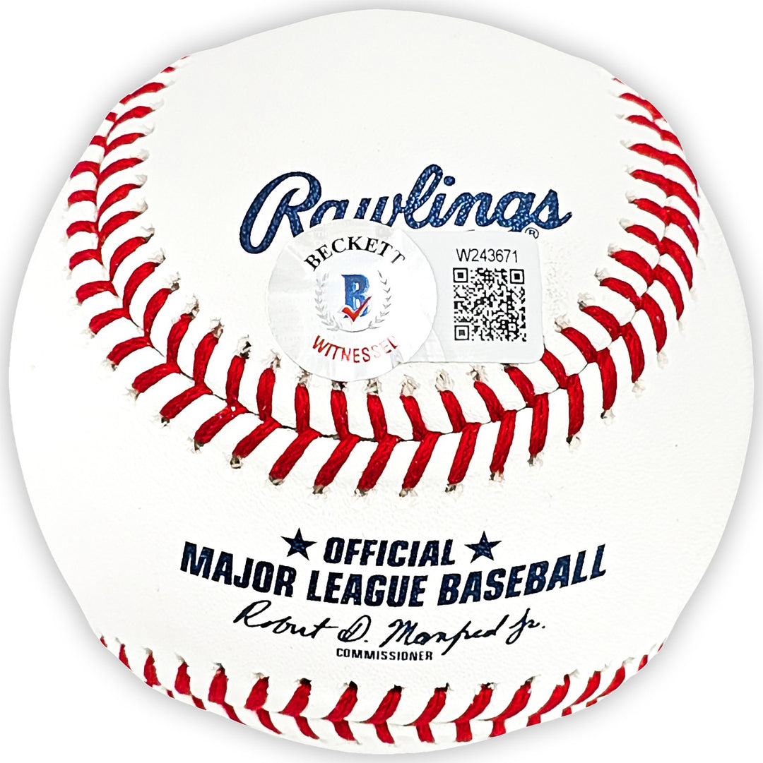 Ken Griffey Jr. Signed MLB Baseball Mariners "MLB Debut 4-3-89" Beckett Wit