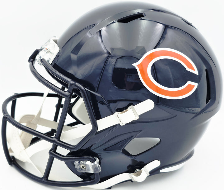 Brian Urlacher Auto Bears Blue Full Size Speed Replica Helmet "HOF 18" Beckett