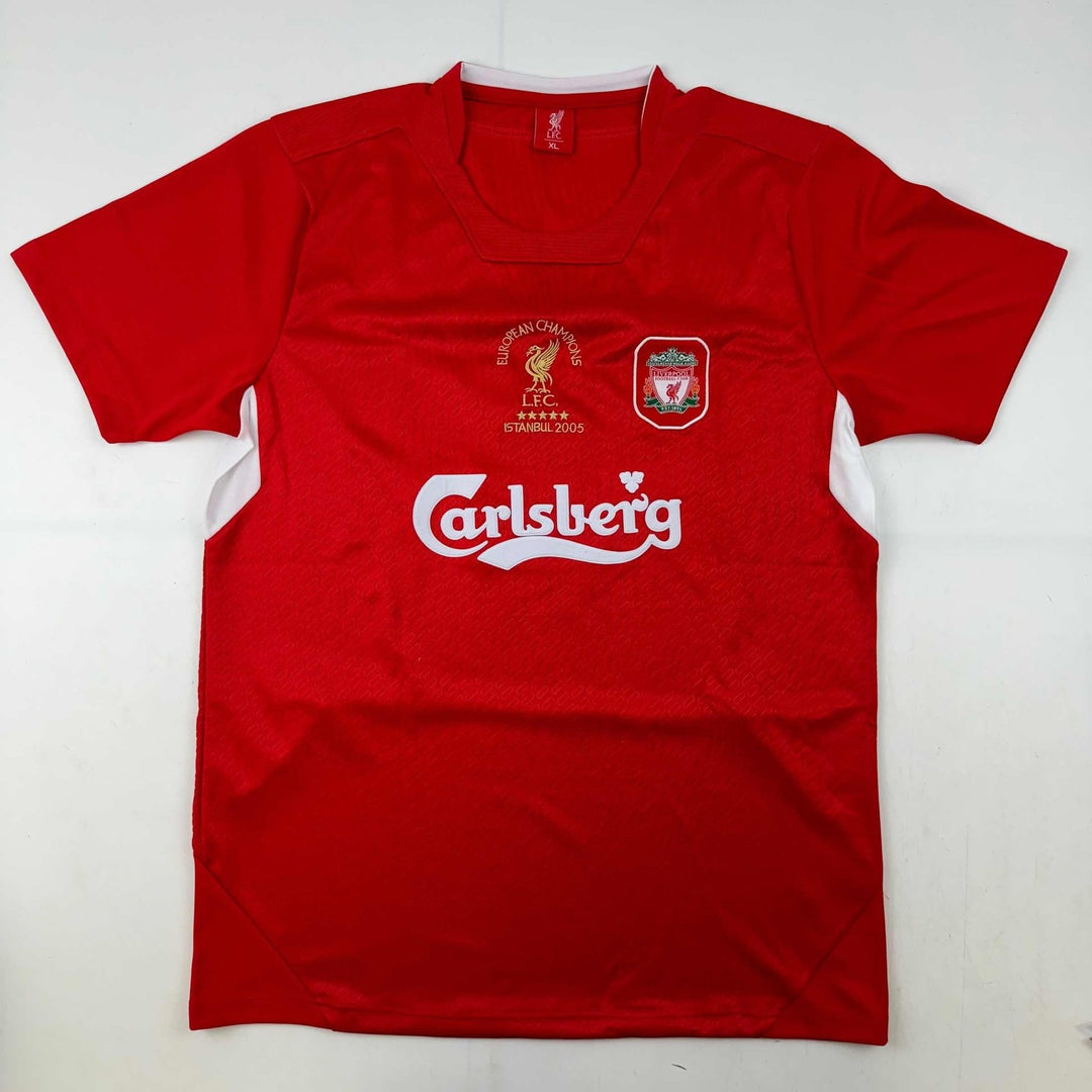 Autographed/Signed Kenny Dalglish Liverpool Red Carlsberg Jersey Beckett