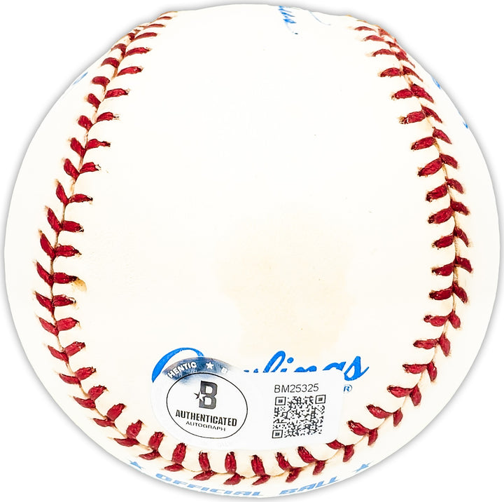 Bill Johnson Signed Official AL Baseball New York Yankees "Stat Ball" Beckett QR
