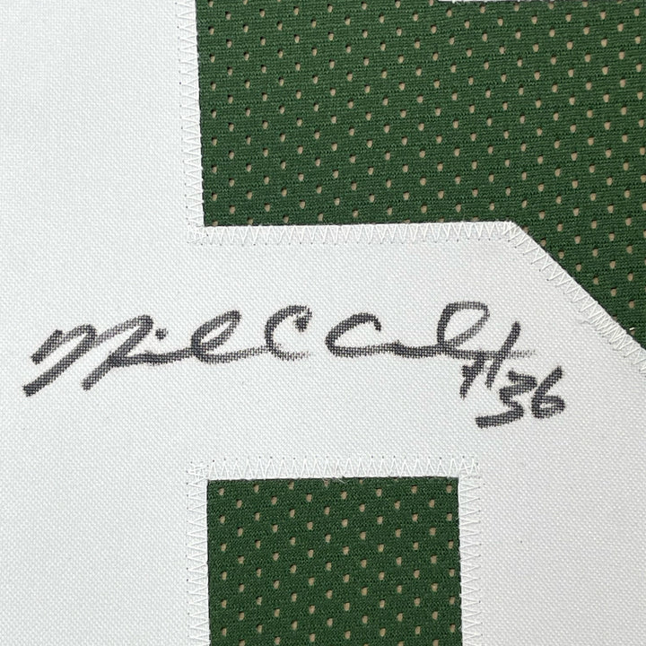 FRAMED Autographed/Signed NICK COLLINS 33x42 Green Bay Green Jersey PSA/DNA COA