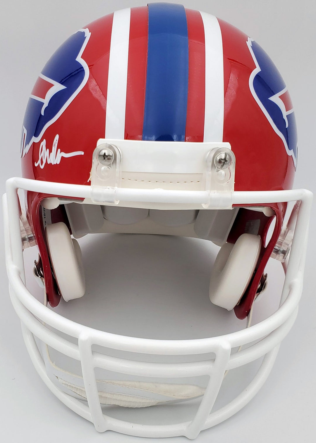 Bills Greats Auto Proline Full Size Red Helmet Jim Kelly, Thurman Thomas & Reed