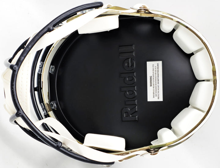 Russell Wilson Auto Broncos Camo Salute to Service Full Size Rep Helmet Fanatics