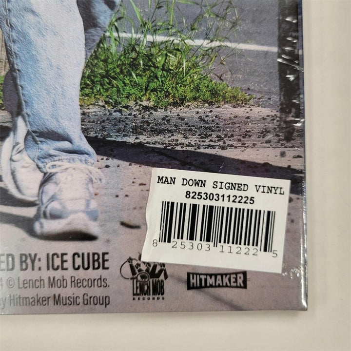 Ice Cube signed Man Down NWA Vinyl Album Cover autograph ~ Beckett BAS