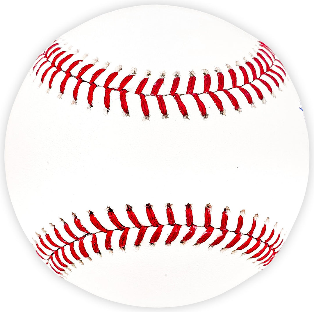 Rafael Montero Signed Official 2022 WS Logo MLB Baseball Astros Beckett Witness