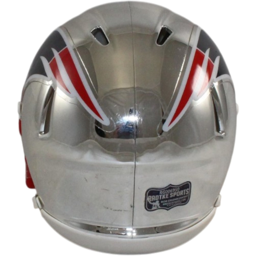 Rob Gronkowski Autographed/Signed Tampa Bay Buccaneers Chrome Mini Helmet 55789