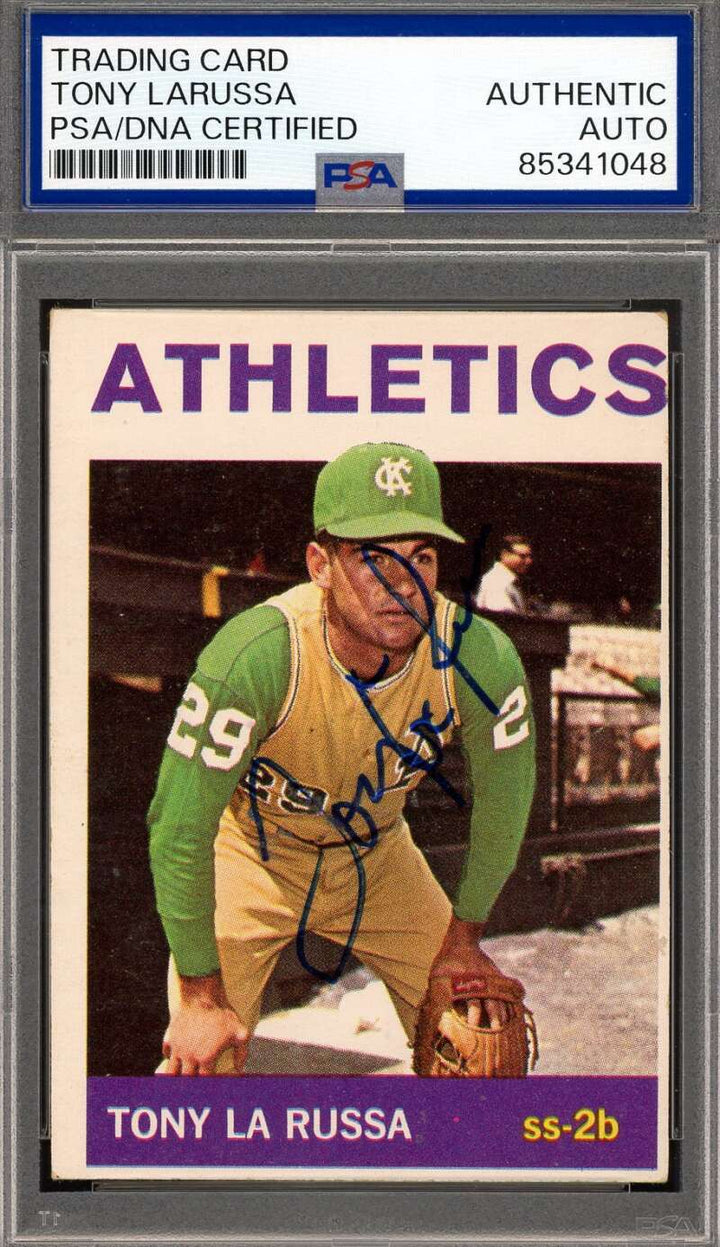 Tony LaRussa PSA DNA Signed 1964 Topps Rookie Autograph