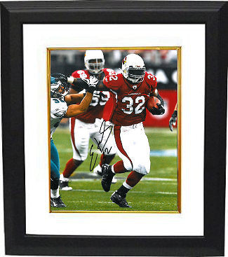 Edgerrin James signed Arizona Cardinals 8x10 Photo #32 Custom Framed (2020 HOF)