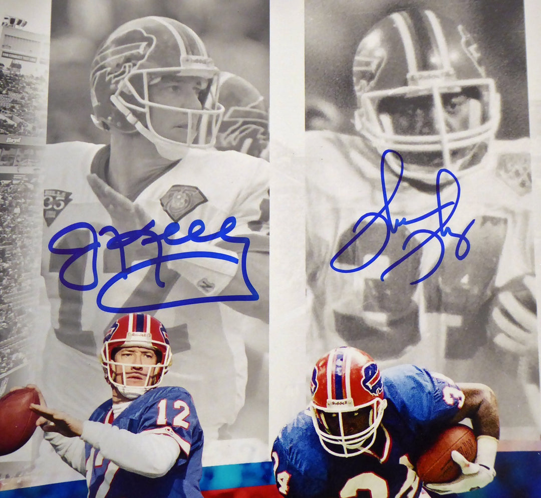 Bills Greats Auto 16x20 Photo 4 Sigs Jim Kelly, Thurman Thomas, Andre Reed BAS