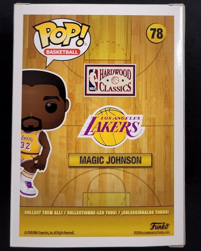 Magic Johnson signed Lakers Yellow Funko Pop! autograph ~ Beckett BAS Witness