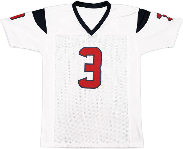 Houston Texans Tank Dell Autographed Signed White Jersey Beckett BAS QR