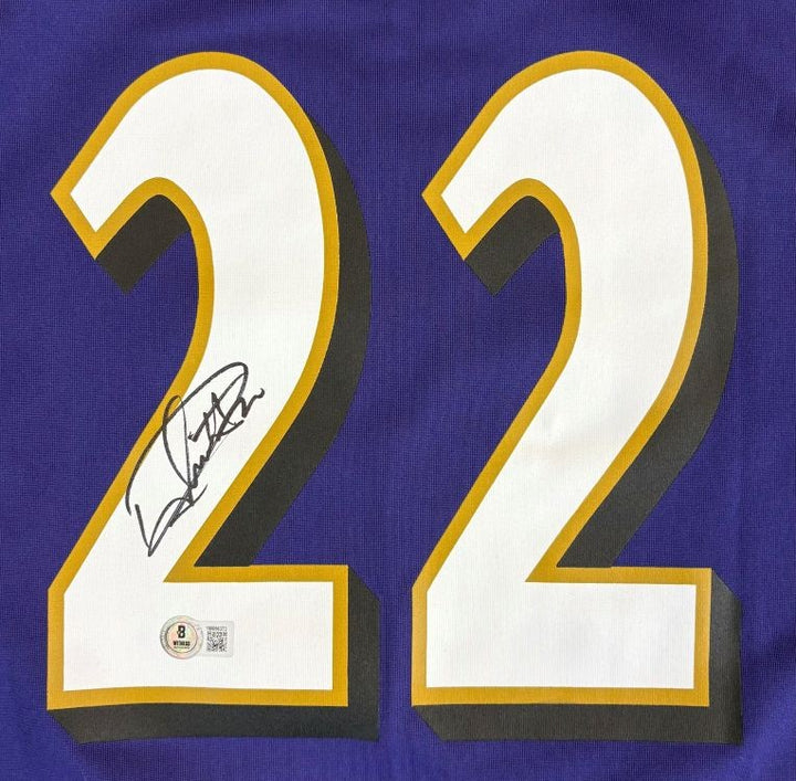 Derrick Henry Signed Baltimore Ravens Nike Game Replica Jersey BAS