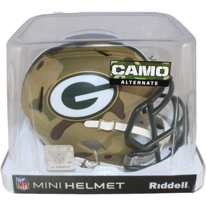 Green Bay Packers Riddell New In Box Rare Limited Edition Camo Mini Helmet 26457