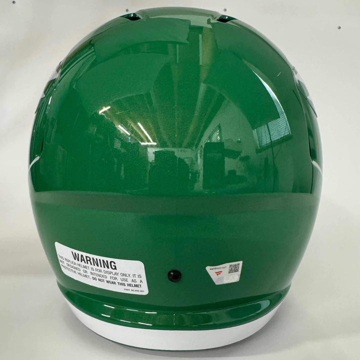 Autographed/Signed Jalen Hurts Eagles Full Size Football Helmet Fanatics COA