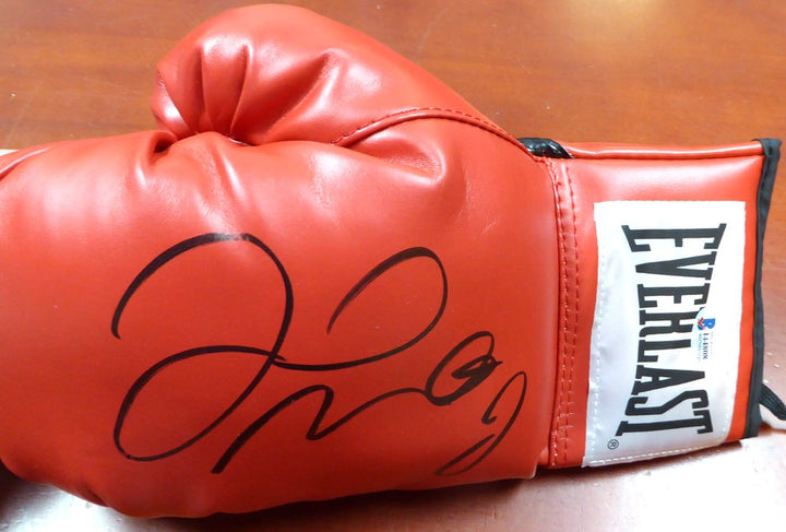 Floyd Mayweather Jr. Signed Red Everlast Glove LH Beckett