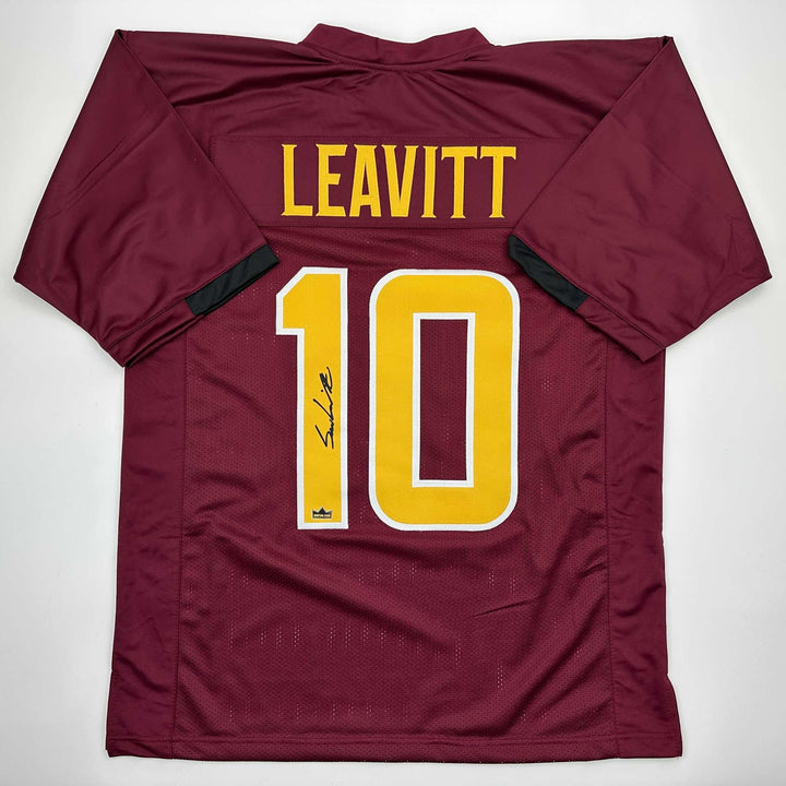 Facsimile Autographed Sam Leavitt Arizona State Red Reprint Jersey Size Men's XL