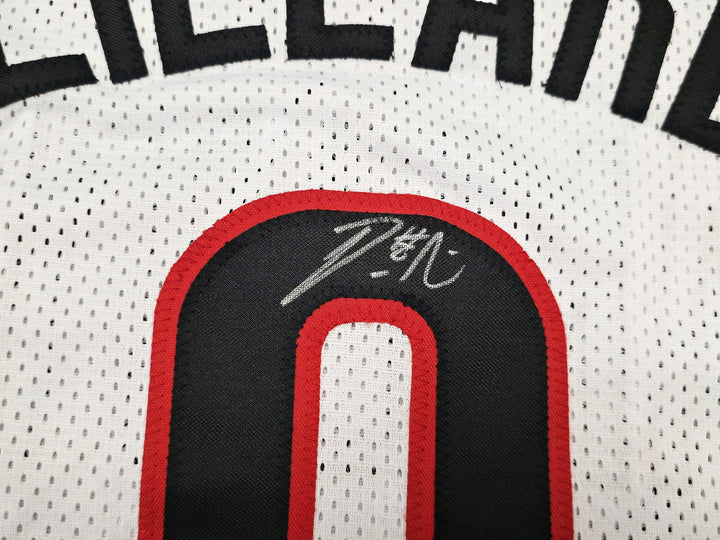 Portland Trail Blazers Damian Lillard Signed White Jersey Beckett